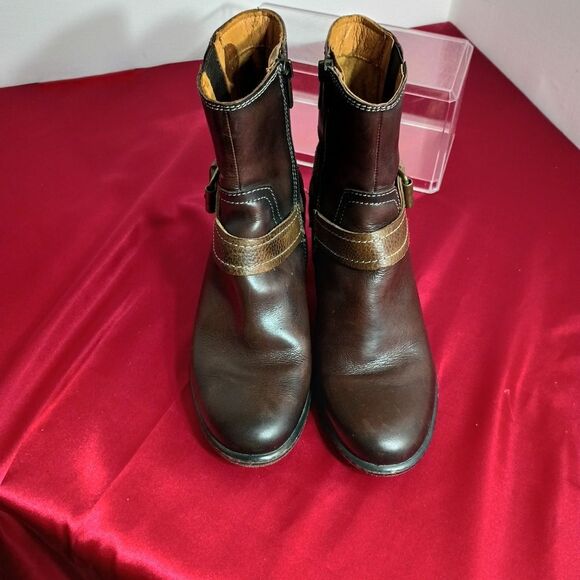 Pikolinos Women’s SZ 5 Euro 35 Round Toe Leather Ankle Boots Booties Brown - Picture 8 of 11